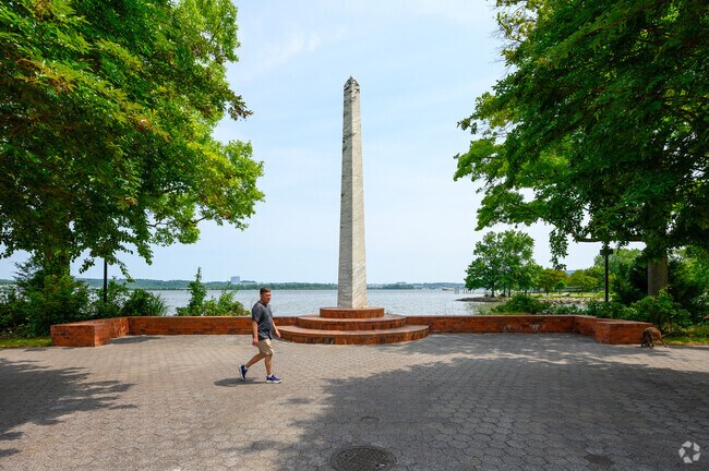 Old Town has its own miniature Washington Monument, located by the waterfront.