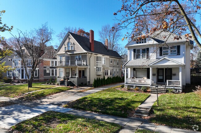 Spacious two story homes make up the neighborhood of the Old West End in Downtown Toledo.