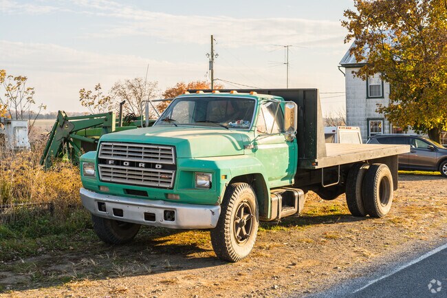 A weathered truck tells tales of Ontelaunee's history.