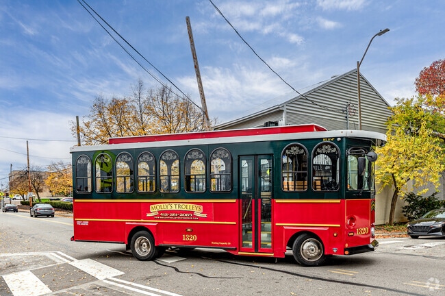Molly's Trolleys offer sightseeing tours and can often be seen driving through Duquesne Heights.