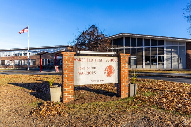 Wakefield Memorial High School is located on Farm Street in Downtown Wakefield.