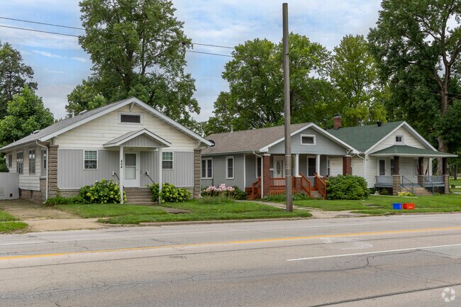 The streets of Lincoln Park are lined with a mix of architectural styles including bungalows.