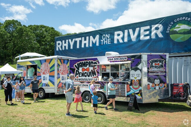 Rhythm on the River is a popular event that takes place every year in Powdersville, SC.