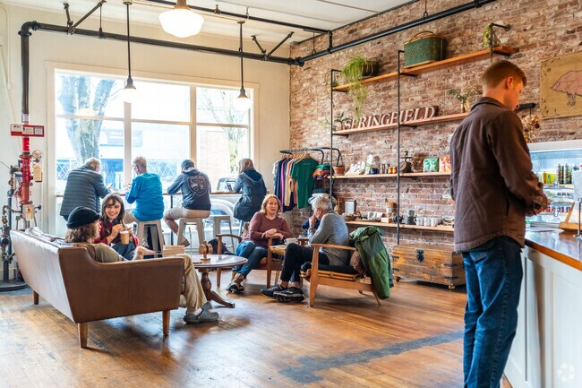 The Washburne Cafe is minutes away for West Springfield residents.