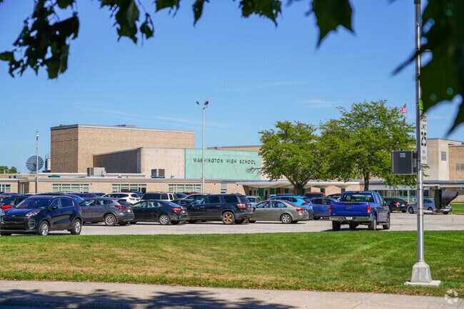 Washington High School has a B-minus from niche and offers fun clubs like video game club.