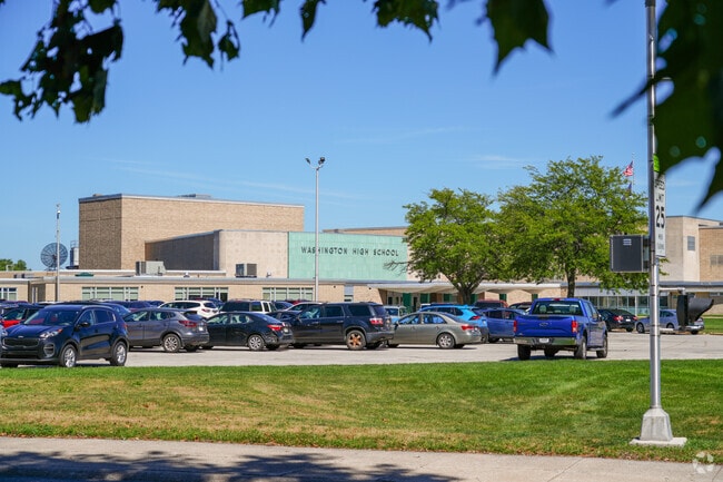 Washington High School has a B-minus from niche and offers fun clubs like video game club.