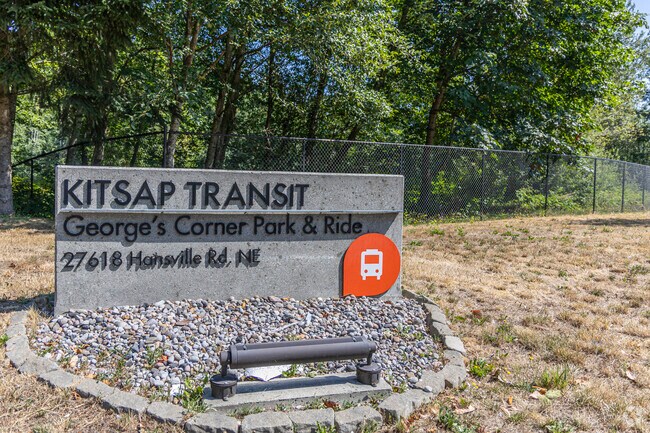 Kitsap Transit Park & Ride offers a convenient spot for Hansville Residents who travel for work.