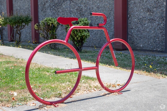 Walk around Cortez and you will see a few interesting details like the bike racks in the area.