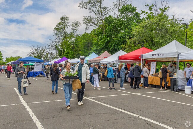 Compo residents are a short drive from the Westport Farmers Market, held every May-October.
