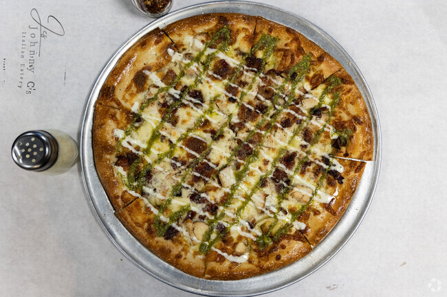Pizza's are a specialty, to say the least, at Johnny C's in K-Bar Ranch.