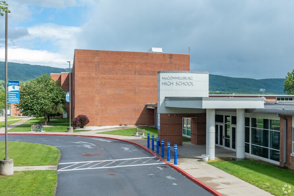 McConnellsburg High School has an enrollment of aroound 300 students in grades 9-12.