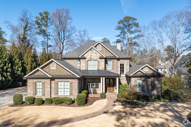 Contemporary builds showcase various styles throughout the Mount Vernon Woods neighborhood.