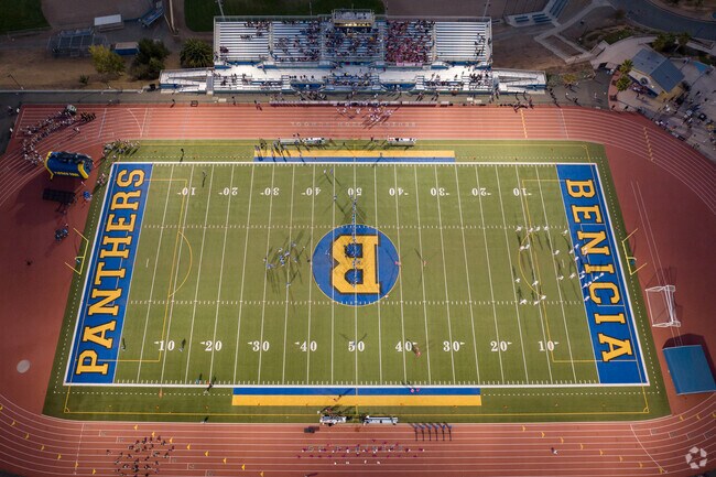 The Benicia High School athletics program is a local highlight as seen at the Homecoming game.