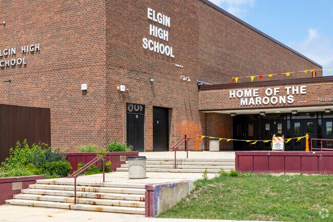 Elgin High school accepts students from all over the surrounding area.