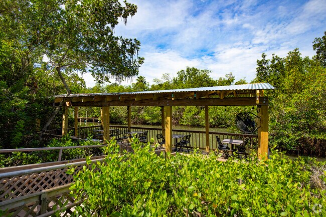 Besides locally sourced seafood, the waterside dining in the mangroves is a big draw at the Sea Hut.