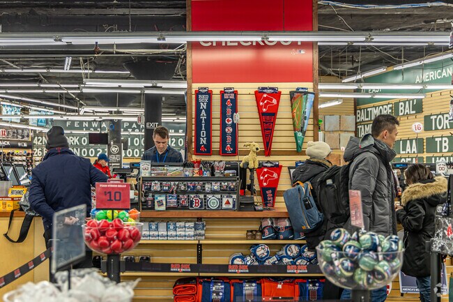 Stop by for some Red Sox merch at Red Sox Team Store across from Fenway Park.