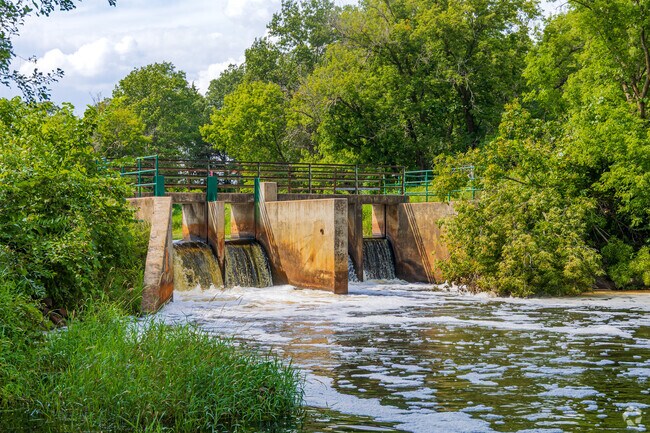 The Stacy Dam sits in the Carlos Avery Wildlife Management Area west of town.