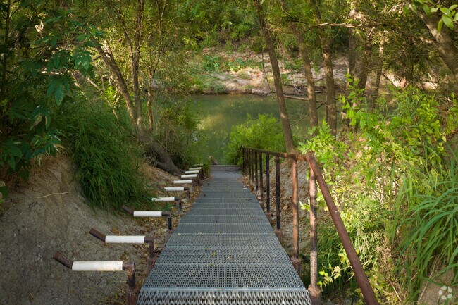 Pastimes in Elmendorf include paddling on the San Antonio River.