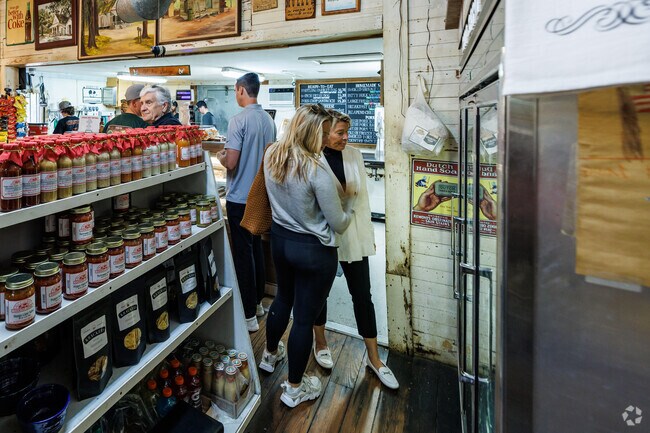 The sausage line is usually long at Bradley's in Centerville.