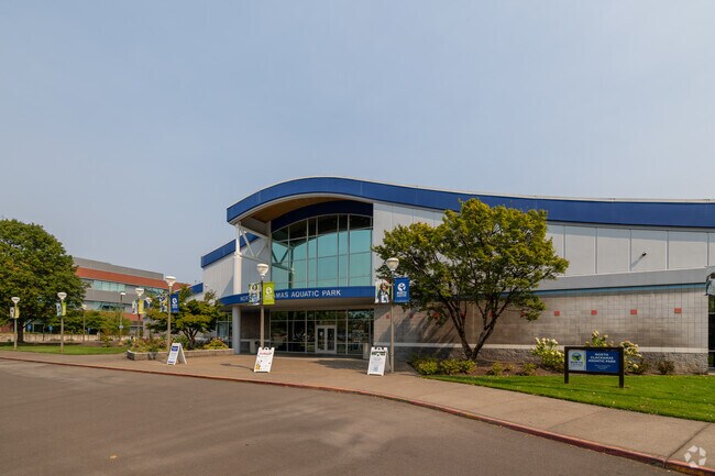 North Clackamas Aquatic Park, a short drive from Linwood, offers year-round fun and fitness.