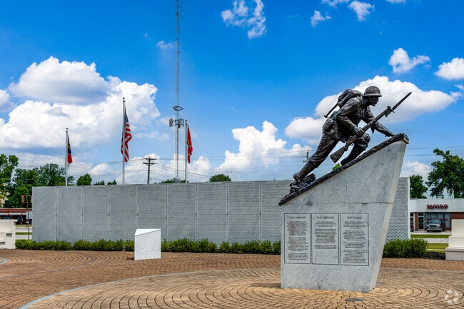 Camp Lejeune and its memorials in Jacksonville are only minutes from Pumpkin Center.