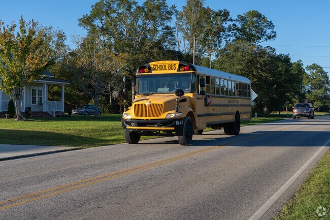 Students can rely on schools buses to pick them up in Silverhill.