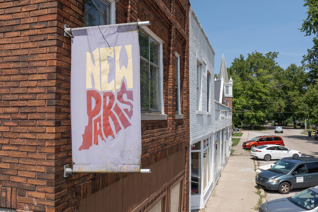New Paris is home to historic store fronts in the Downtown area.