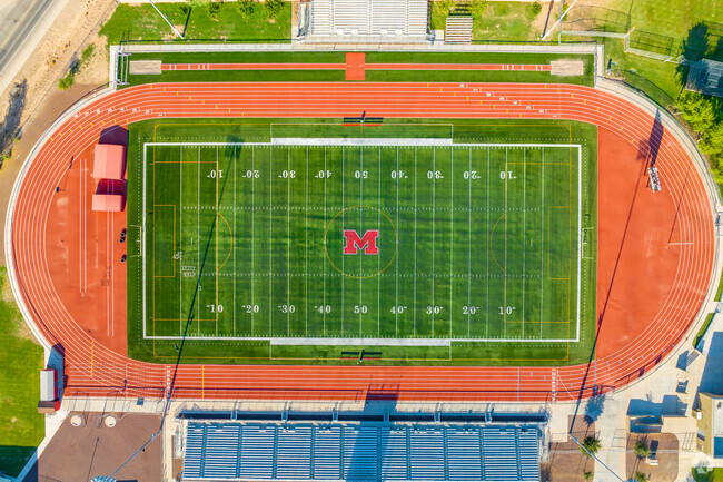Witness Maricopa High School's football field, where dreams and champions rise in Maricopa.