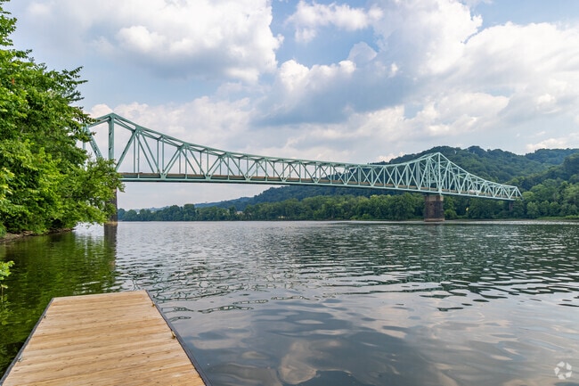 Glen Osborne enjoys views of the Ohio River when they visit Riverfront Park in Sewickley.