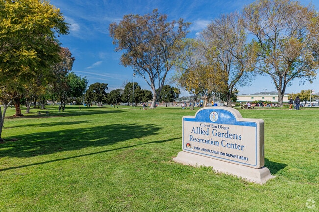 Allied Gardens Recreational Center boasts open space unrivaled by neighboring parks.