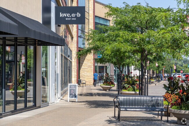 The West End is a popular shopping and dining complex near Willow Park.