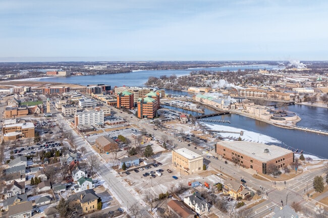 Neenah has a long history of industry along its river frontage.