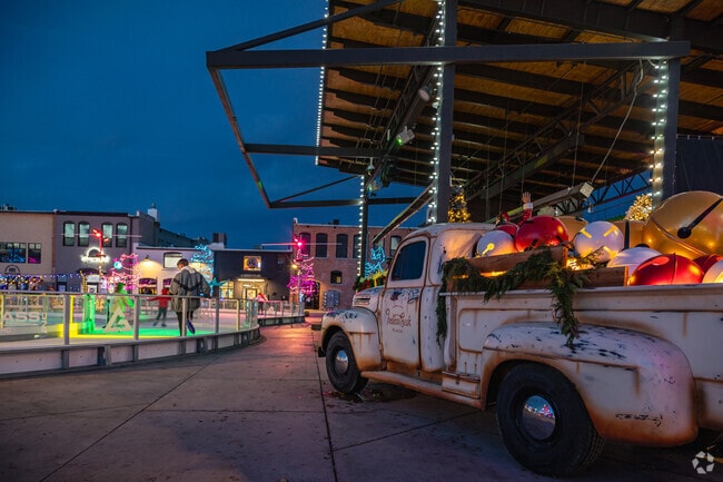 Wintertime is a festive time at Indian Creek Plaza in Caldwell.