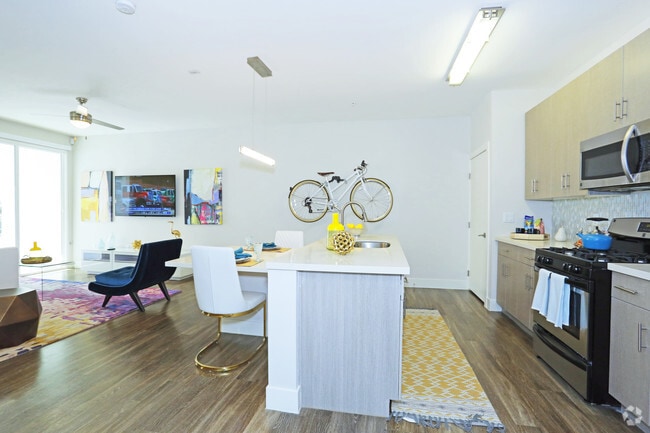 1BR, 1BA - Beacon Living Area