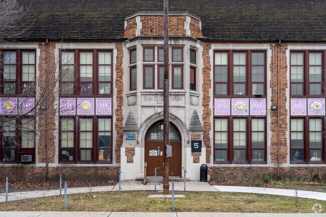 Academy of the Americas at Logan, Entrance.