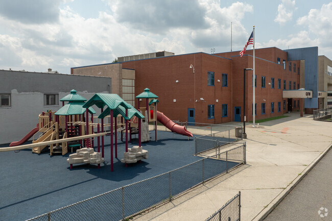Students at Clifton's School 17 have a fun playground on site.