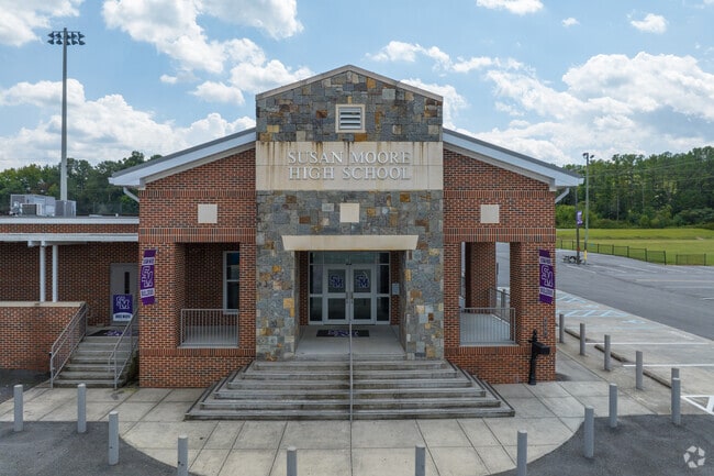 Susan Moore High School has around 500 students.