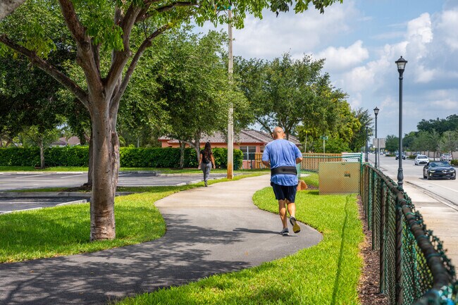 Royal Oaks Park is center of exercise and outdoor activities in Miami Lakes.