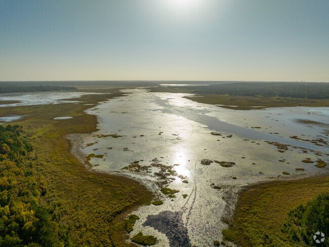 The beauty and serenity of Lake Jackson can be seen for miles.