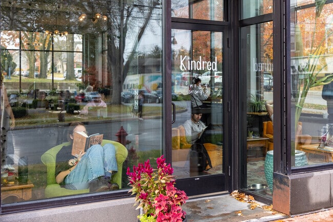 Kindred Coffee is a popular hangout among college students in Goosetown.