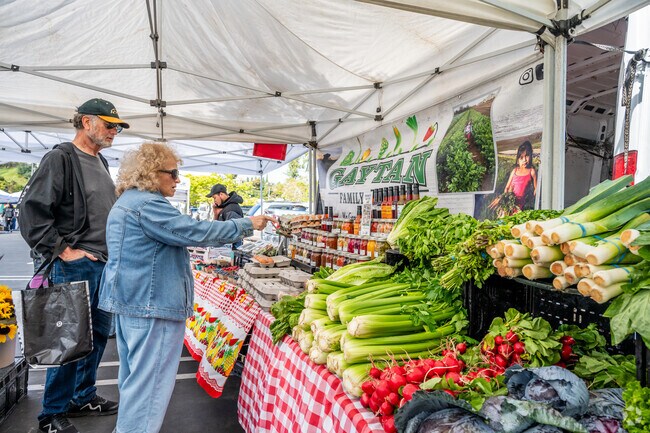 You can get fresh produce at the North Laguna Hills Farmers' Market.