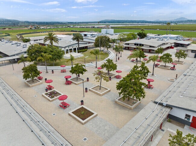 Rio Mesa High School located in Oxnard, Ca has a large quad area on campus.