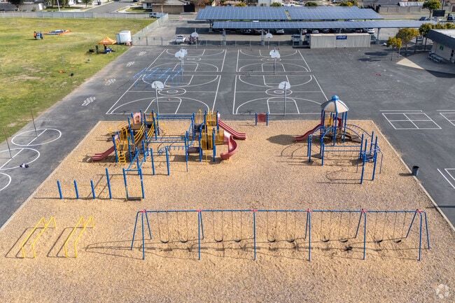 Your kids will never want to leave the playground at Ada Clegg Elementary School.