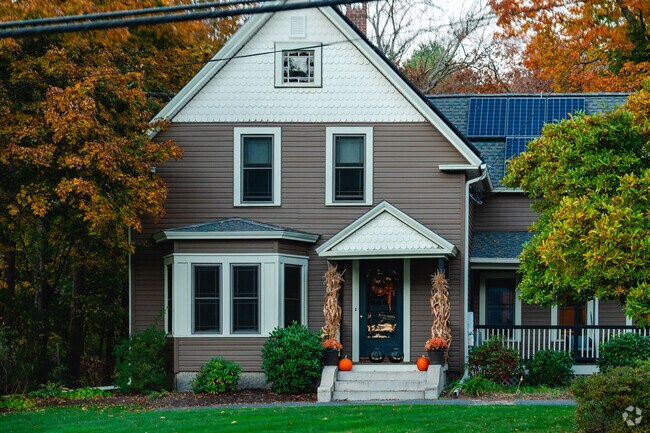 Upton residents get ready for fall by decorating their front porch.
