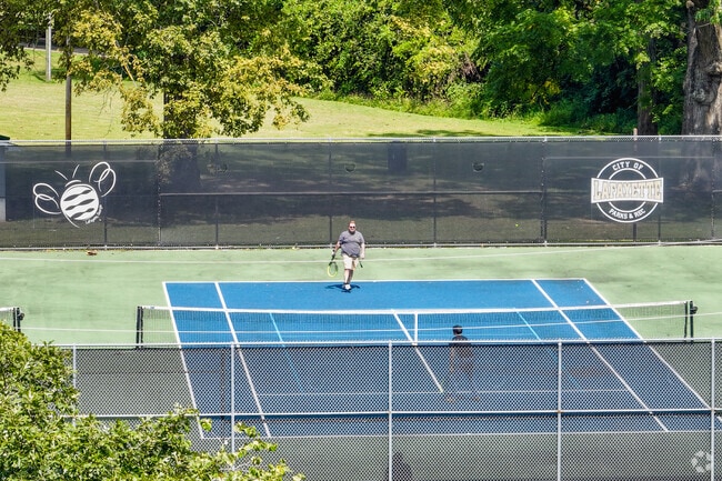 LaFayette Municipal Park visitors can enjoy a fun game of tennis in Chestnutflat.
