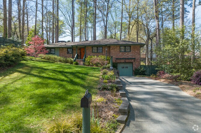 Ranch style homes are the dominant home type in Medlock Park.
