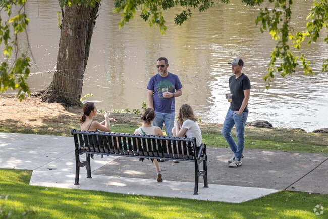 Rockford City Market is a weekly event well attended by locals next to Rock River.