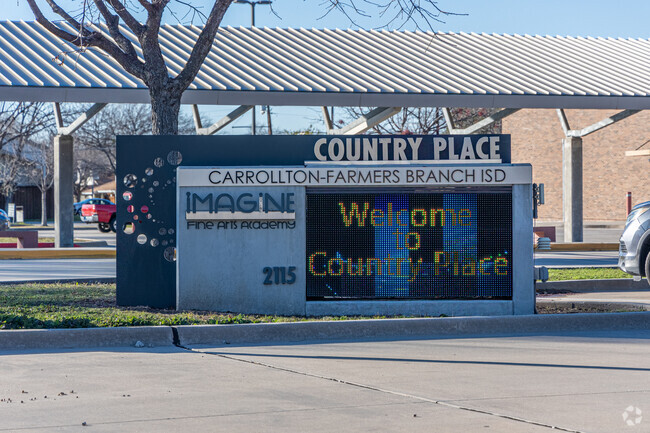 Country Place Elementary is a public school located in Carrollton, Tx.