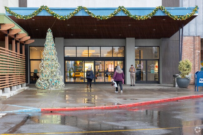 People head into the Vancouver Mall on NE Vancouver Mall Dr in Minnehaha.