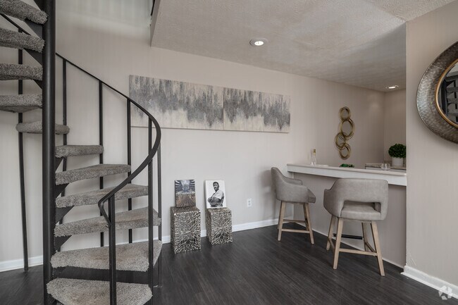 2BR, 2BA - 1,250SF - Bar